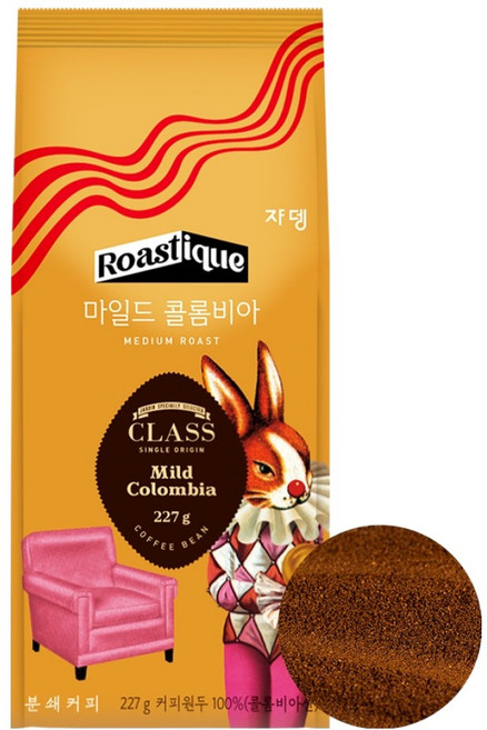 클래스 마일드 콜롬비아 싱글오리진 분쇄 커피원두, 227g, 1개