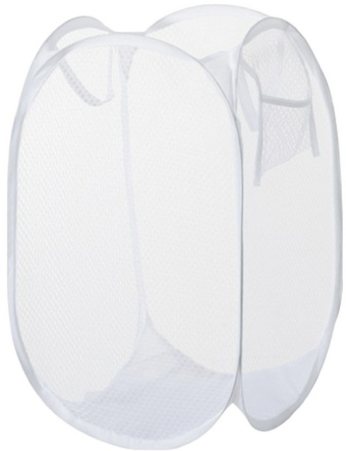 하이제이비 접이식 매쉬 빨래바구니 대형, 화이트