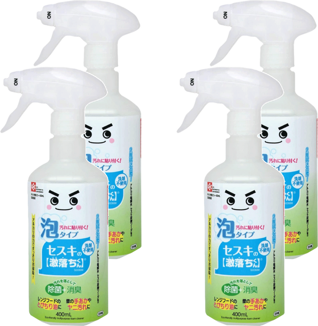 LEC 激落君 碳酸鈉電解水 泡沫型, 400ml, 4瓶