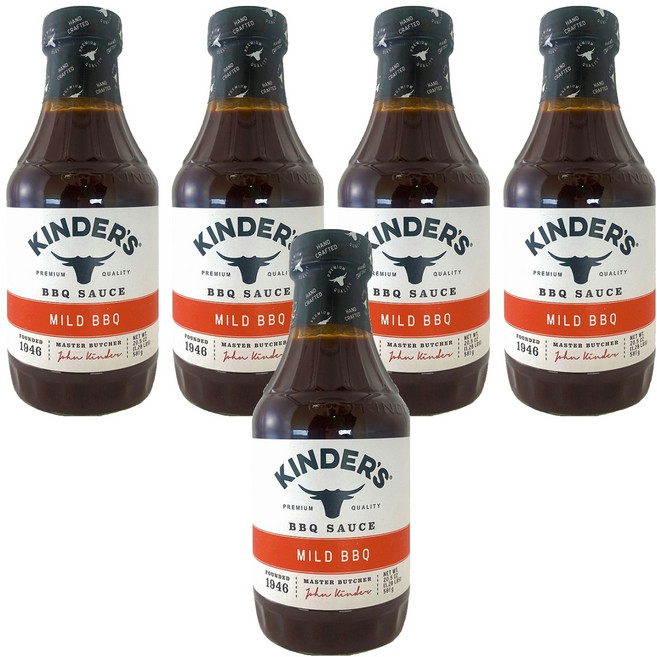 킨더스 마일드 BBQ 소스, 581g, 5개
