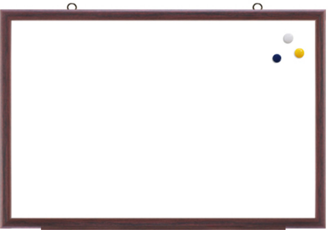 토탈하얀칠판 자석 화이트보드, 월넛우드