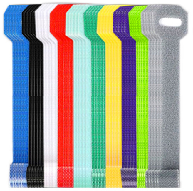 다다 벨크로 케이블타이 슬림형, 50개, 랜덤 발송