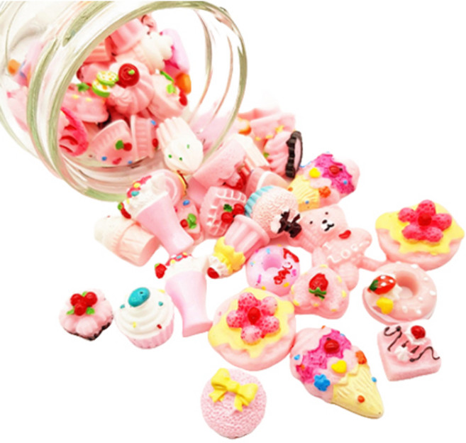 빙고빙고 럭키박스 데코덴 파츠 연핑크톤 R63-2 30p, 랜덤발송, 1개