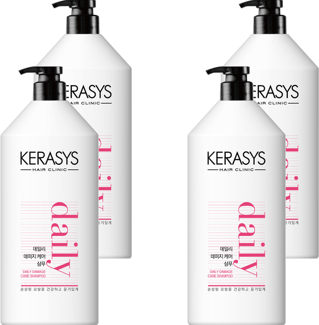 케라시스 데일리 데미지 케어 플러스 샴푸, 1.5L, 4개