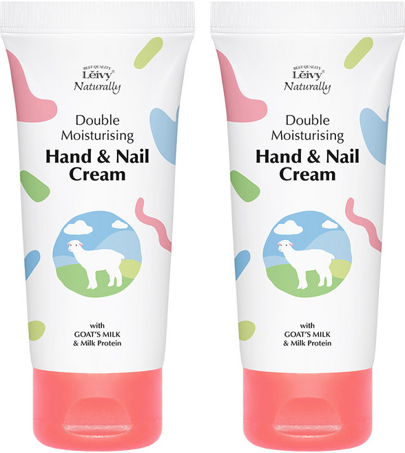 레이비 산양유 핸드 앤 네일 크림 코튼 플로럴향, 50ml, 2개