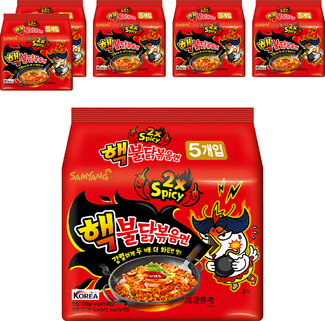 Samyang Foods 三養 Buldak火辣雞肉風味鐵板炒麵 2倍辣風味 140g, 30包