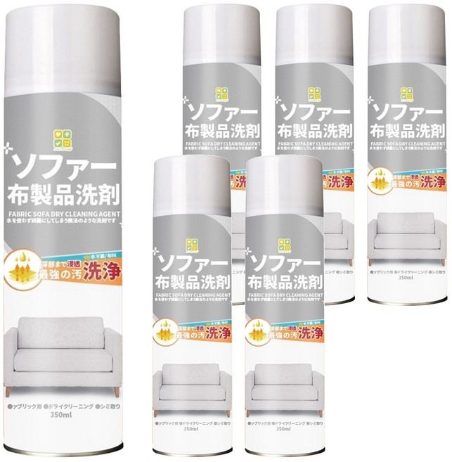 CLH 淨護雙效布藝沙發乾洗劑, 350ml, 6瓶
