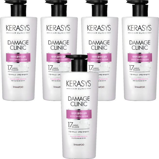 케라시스 데미지 클리닉 단백질 샴푸, 600ml, 5개