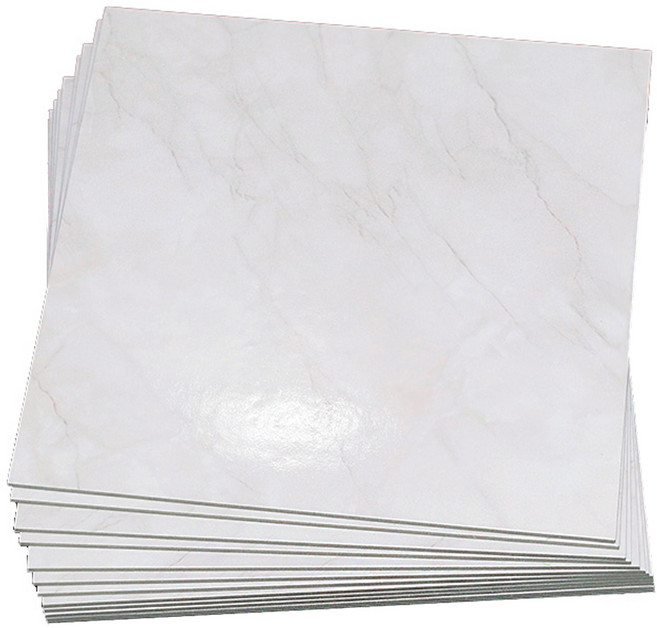 점착식 대리석 바닥 데코타일, 비앙코아이보리, 12개