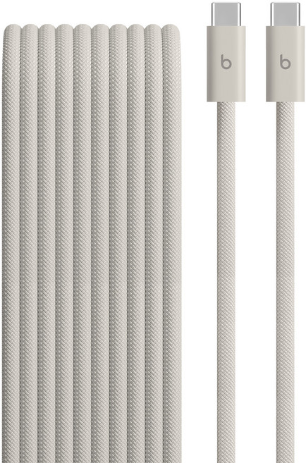 Apple Beats C타입 to C타입 브레이드 케이블 240W, 3m, 러시 스톤, 1개