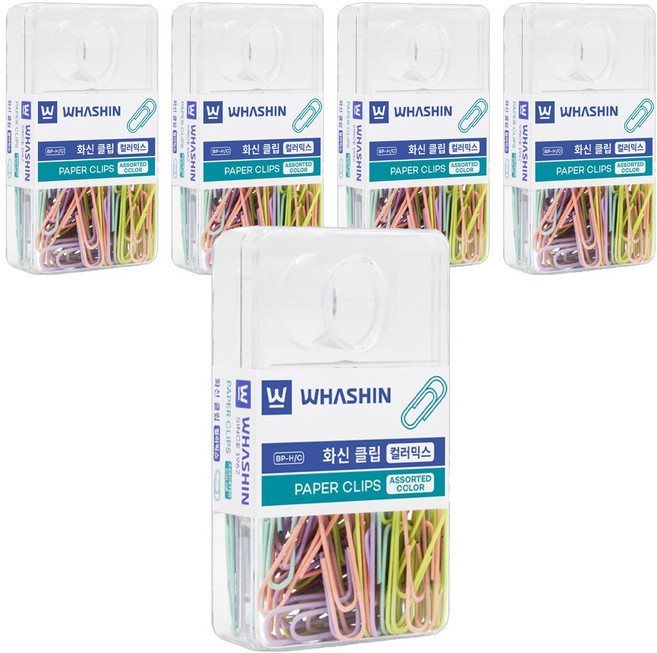 화신 클립 행거팩 컬러믹스, 75개입, 5개