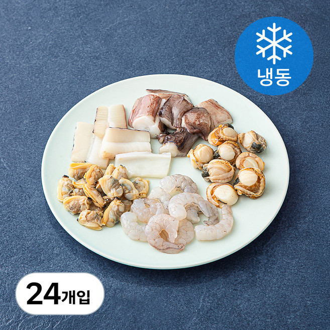 알찬해 쏙쏙 한끼 해물팩 (냉동), 80g, 24개입