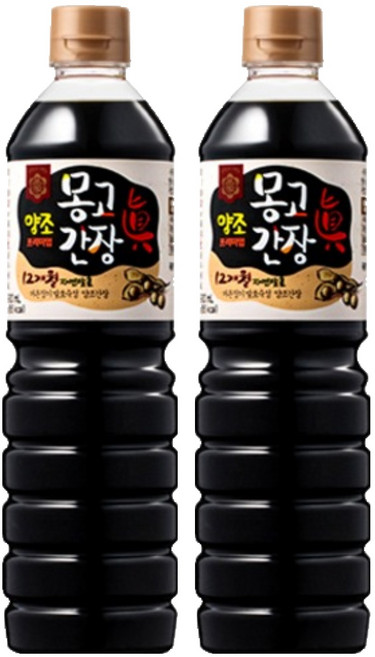 몽고간장 양조 프리미엄 진간장, 900ml, 2개