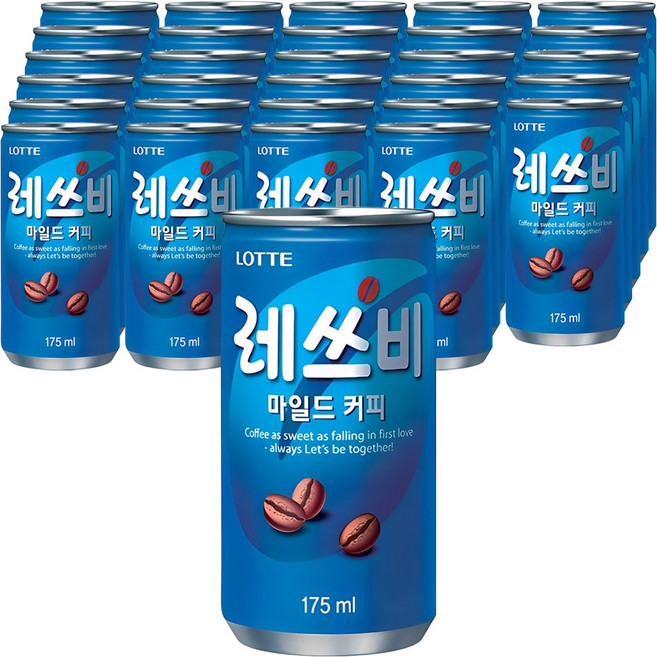 레쓰비 마일드 캔커피, 175ml, 180개