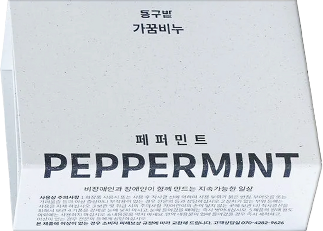 Donggubat Farmplayground 薄荷沐浴皂, 100g, 1個