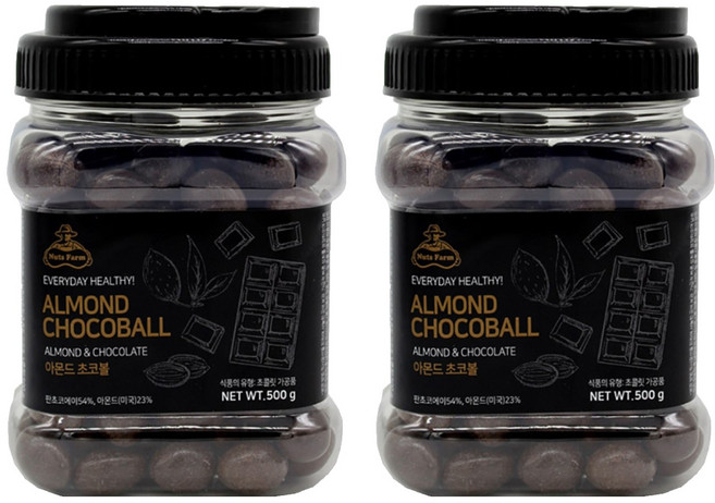 넛츠팜 아몬드 초코볼, 500g, 2개