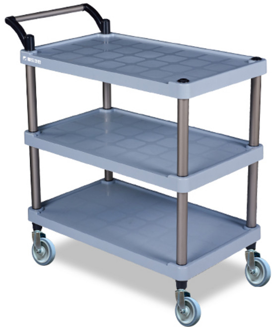 월드크린 잘밀려 3단 서빙카트 중, 1개