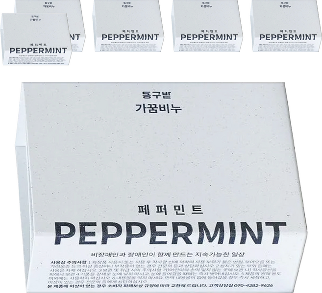 Donggubat Farmplayground 薄荷沐浴皂, 100g, 6個