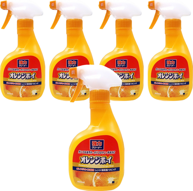 第一石鹼 Orange boy 柑橘精華強力去油污噴霧泡, 400ml, 5瓶