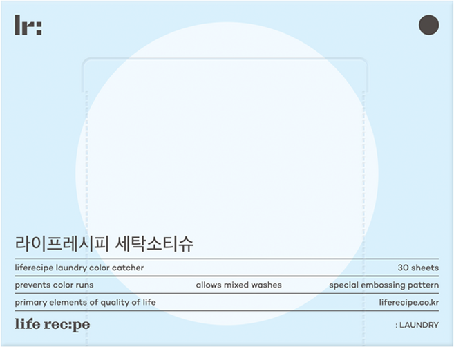 라이프레시피 세탁소티슈 컬러캐쳐, 30매입, 1개