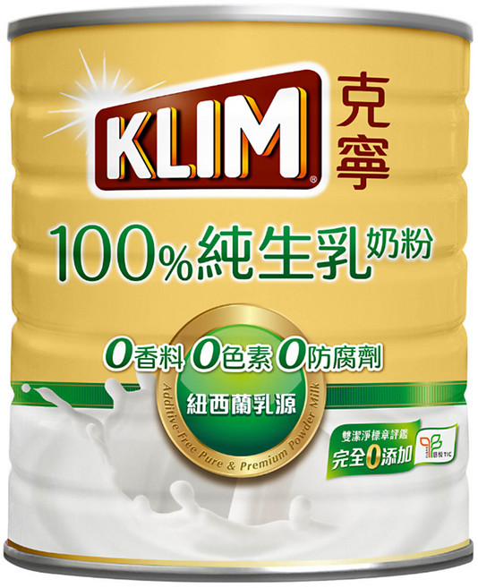 KLIM 克寧 100%純生乳奶粉, 2.2kg, 1罐
