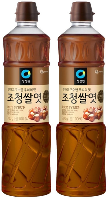 청정원 조청쌀엿, 700g, 2개