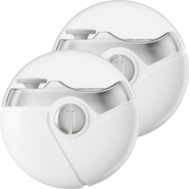 Kyhome 三合一防夾電動指甲刀/防飛濺修甲器/美甲打磨機/卸甲儀/磨甲器, 2個, 珍珠白