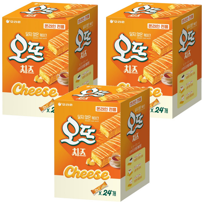 오리온 진한 디저트 케익 오뜨 치즈, 156g, 12개
