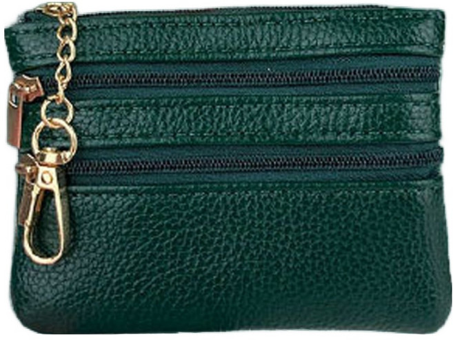 골드팡 쓰리지퍼 키링 미니 카드 동전지갑