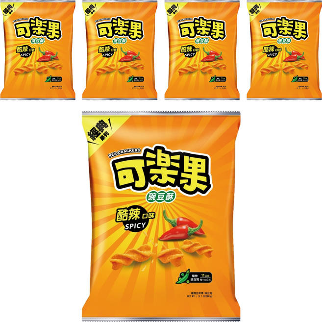 可樂果 酷辣口味, 88g, 5包
