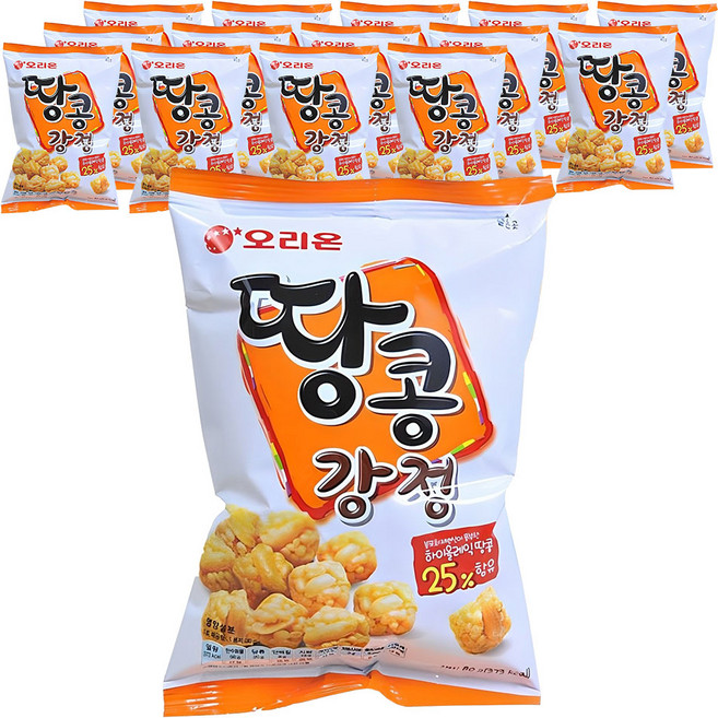 오리온 땅콩강정, 80g, 15개