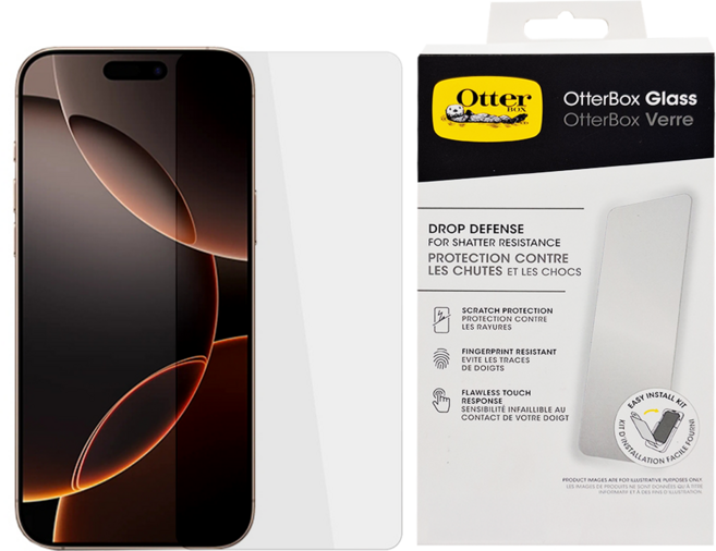 OTTERBOX 智慧型手機 玻璃 螢幕保護貼 iPhone 16 Pro Max 3倍防刮 9H 防指紋 防摔 耐衝擊 透明 1個