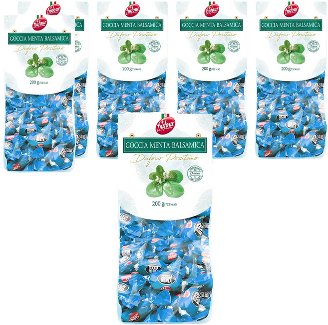 듀포 포지타노 민트 시럽 캔디, 200g, 6개