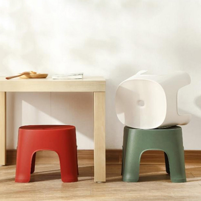 北歐風小矮凳 10102973, 初雪白, 1個