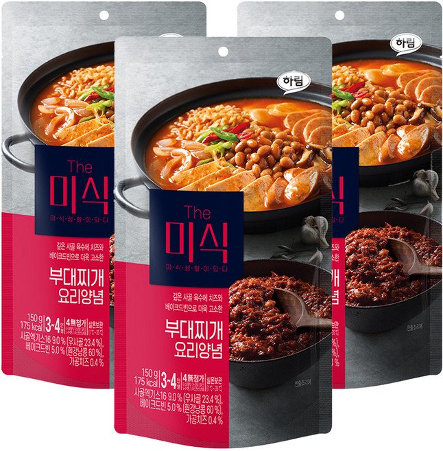 더미식 부대찌개 양념, 150g, 3개