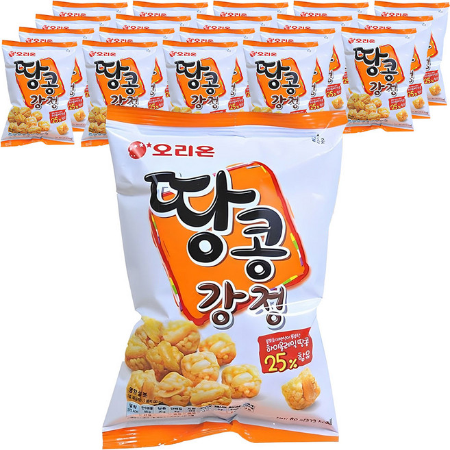오리온 땅콩강정, 80g, 20개