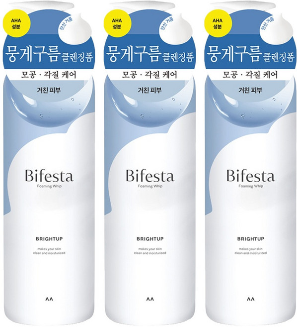 Bifesta 碧菲絲特 抗暗沉碳酸泡洗顏, 180g, 3瓶