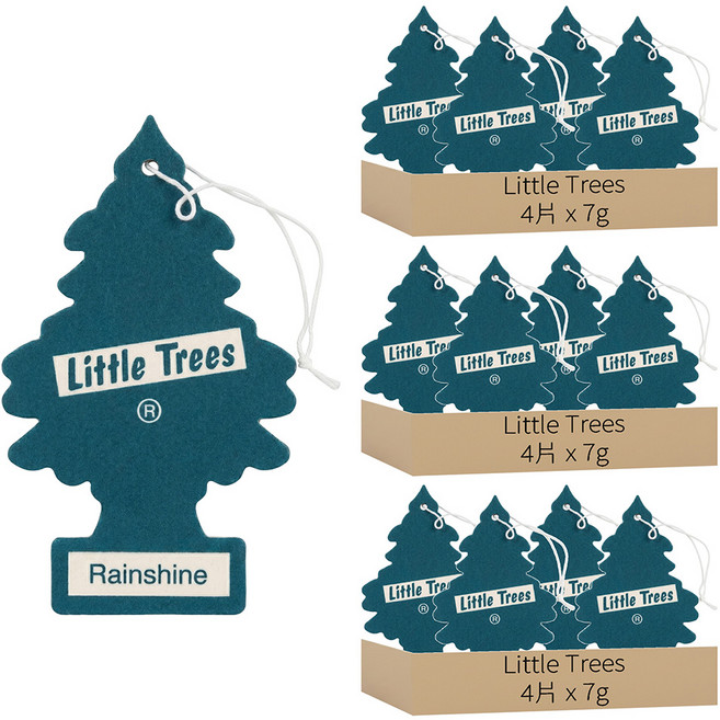 Little Trees 小樹香片 香氛卡, 雨過天晴, 7g, 12片