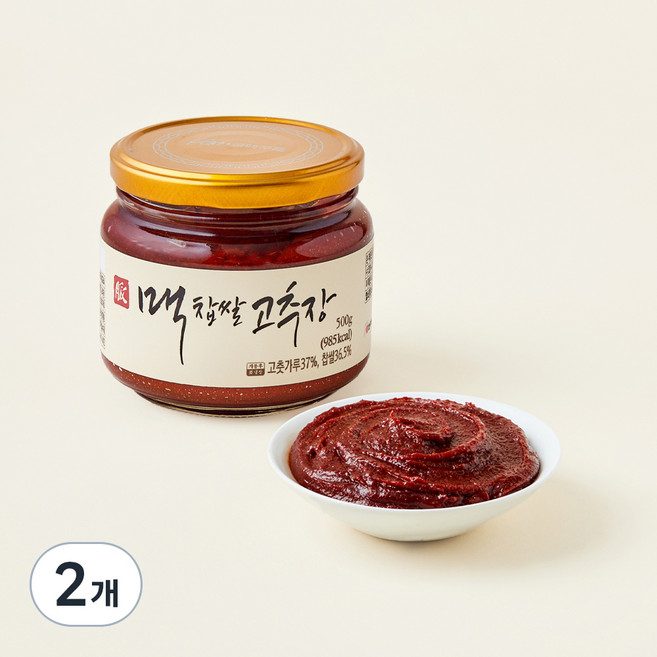 한국맥꾸룸 맥 찹쌀 고추장, 500g, 2개