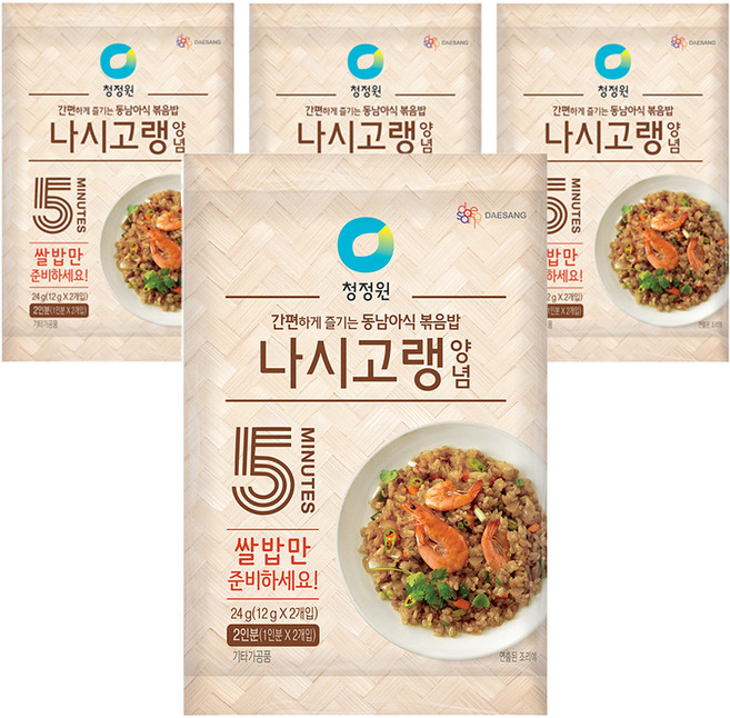 청정원 나시고랭 양념, 24g, 4개