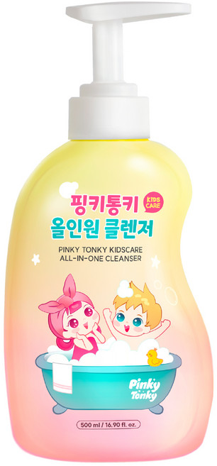 핑키통키 키즈케어 올인원 클렌저, 500ml, 1개