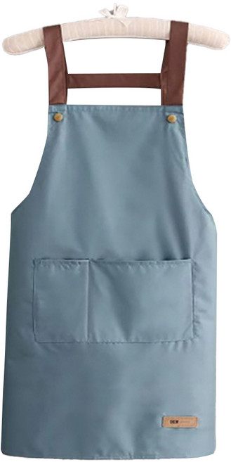 문구담 미술 카페 방수 앞치마, 블루