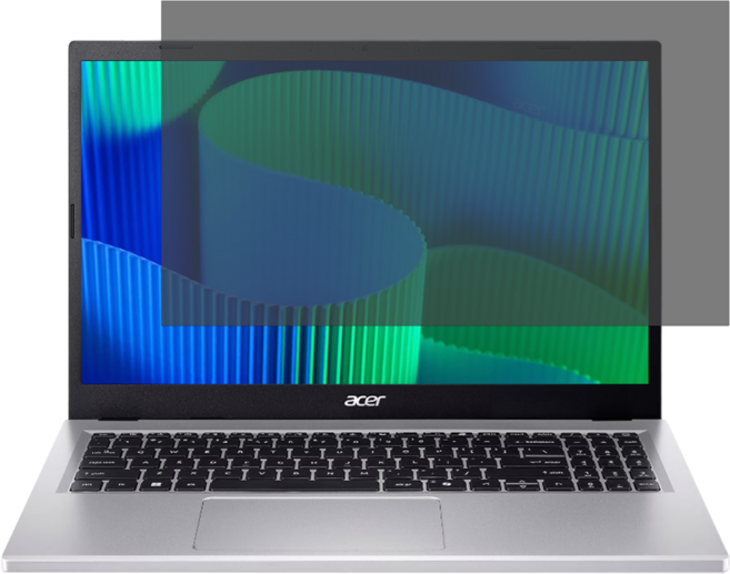 YADI 亞第 PA靜電吸附 水之鏡防窺片 Acer Extensa 15 16 : 9專用 PF4PPA-W156, 透明色, 1個