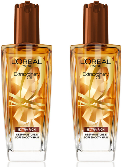 로레알파리 엑스트라오디네리 헤어오일 리치 브라운, 100ml, 2개