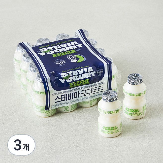 남양유업 스테비아 요구르트, 65ml, 16개입, 3개