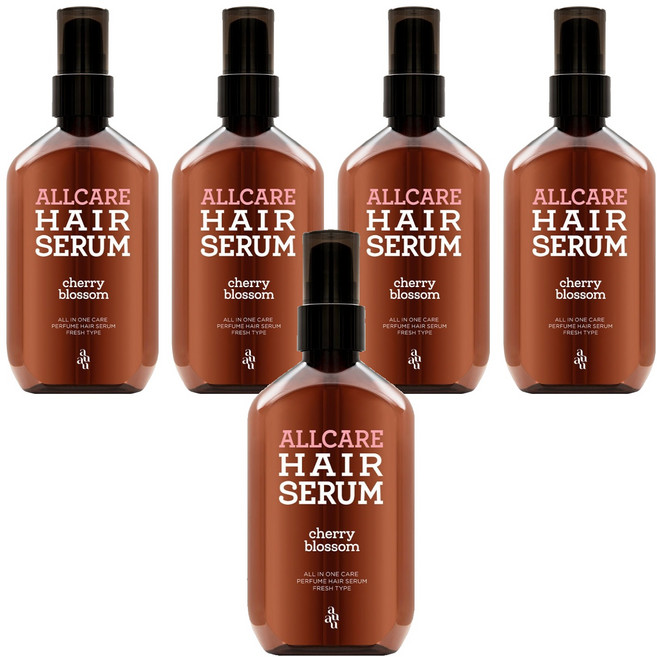 아유아유 올케어 헤어세럼 체리블러썸향, 100ml, 5개