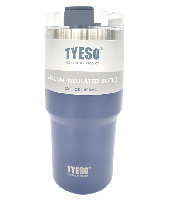 TYESO 泰碩 手提304不銹鋼水杯, 海洋藍, 600ml, 1個