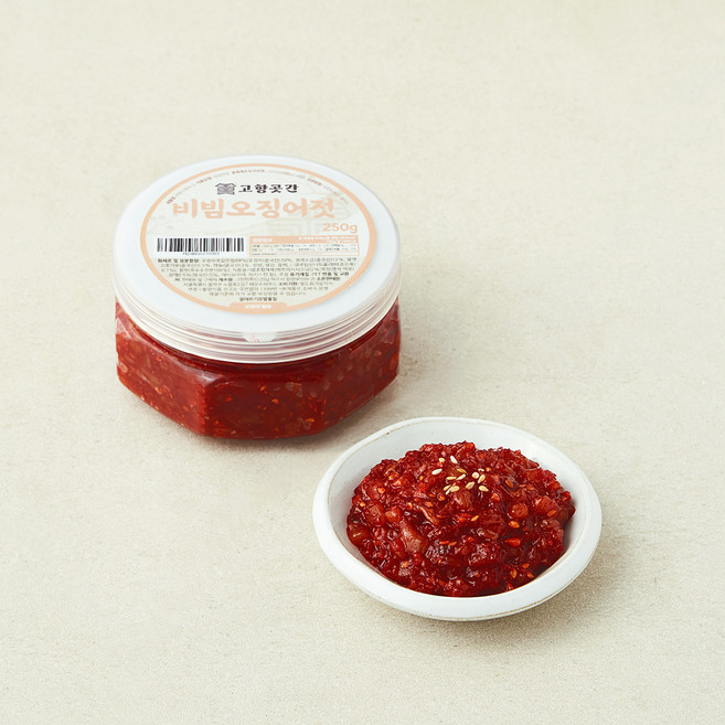 고향곳간 비빔 오징어젓, 250g, 1개