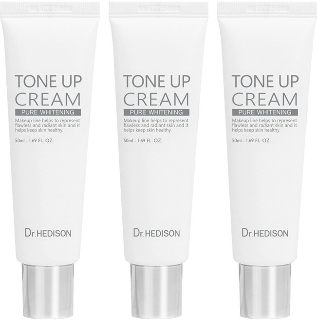닥터헤디슨 퓨어 화이트닝 톤업 크림, 50ml, 3개