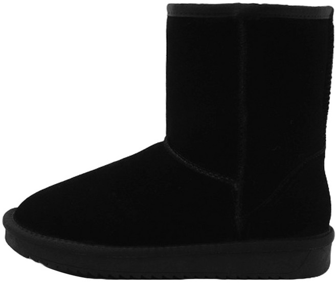 사뿐 여성용 젠리 천연가죽 털 부츠 3cm 미들